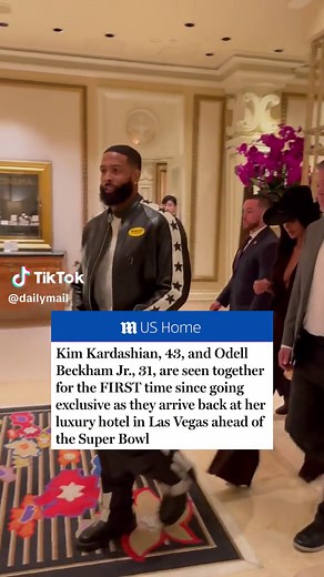 Kim Kardashian and new boyfriend, Odell Beckham Jr. were spotted together for the first time since going exclusive with their budding romance while at The Wynn in Las Vegas on Saturday. #fyp #kimkardashian #odellbeckhamjr #lasvegas #nfl #dating #kanyewest