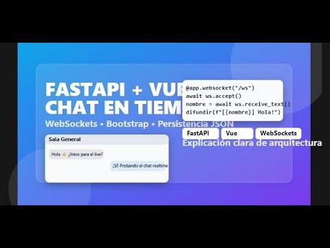 Construí un Chat en Tiempo Real con FastAPI + Vue + WebSockets (Estando Resfriado)
