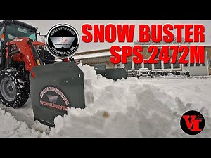 Worksaver SPS-2472M Snow Buster (Snow Pusher) for Skid Steer Quick Attach Compact or Utility Tractor