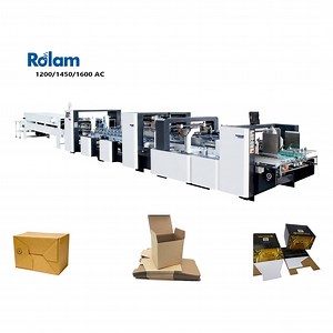 [Hot Item] Automatic Box Gluing Machine Crash Lock Bottom Carton Folder Gluer Machine (1200AC)