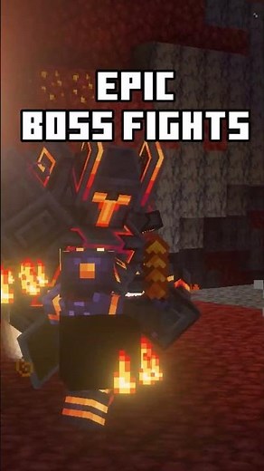 Epic Bosses Minecraft Bedrock Add-On #minecraft #bedrock #gaming #bossfight #epic