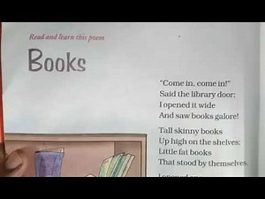 Ncert Class-4 Unit -9 Poem -- Books