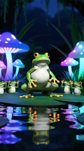 When frogs hit the dance floor, no one’s safe 🕺🐸💃 Who’s winning this dance battle? 🎶 #frogfableshub #frogdance #frogvibes #froglife #frogfunny #frolovers #frog #frogs | Frog Fables