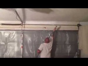 Spraying Popcorn Ceilings - Interior House Painting