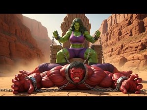 She-Hulk vs Red Hulk: Chaos Ignites on a Military Jet