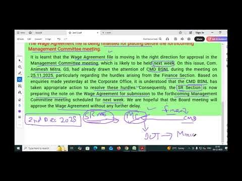 3rd PRC file will be put before Management committee BSNL next week