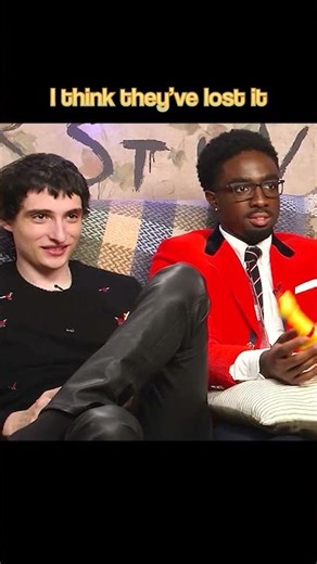 Finn, Caleb, and Gaten have lost it