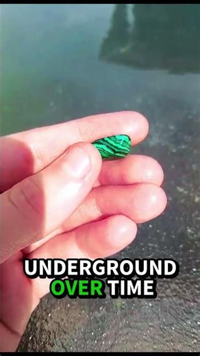 Title: Malachite – How It Forms Deep in Copper Caves #shorts