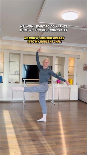 Ballet or karate?😅