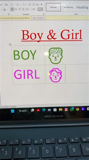 Boy & Girl 🧒👧 Symbol in MS Word Using Keyboard Shortcut #shorts #symbols #shortcutkeys