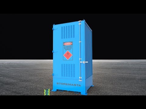How to earth a flammable liquids storage container