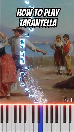How to play Tarantella - Neapolitan Tarantella piano tutorial #piano #italy #tarantella #folksong