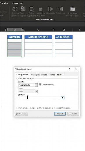 Permitir SOLO NÚMEROS en una CELDA | Validación de datos AVANZADA