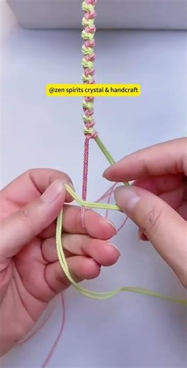 Spring Romance Bracelet! Material🔗in description❤️#diycrafts #braceletmaking #knot #howtomake #diy