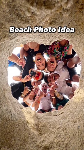 Group Photo Idea at the beach 🏝️ . 📷 Pro tips: Set a timer and use the widest Max Lens Mod 2.0 to get all in shot🤙 . #gopro #SplashMania #GoProHero12 #beachphotography #tutorial #bts