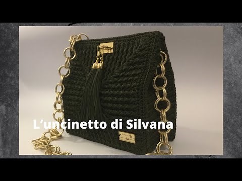 Tutorial: Borsa all''uncinetto facile/ Square Bag * L'uncinetto di Silvana *