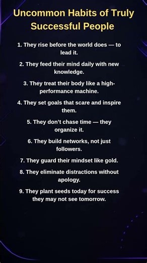 9 Uncommon Psychology Habits of Highly Successful People
