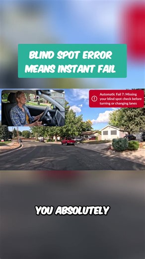 Automatic FAIL alert 😳 If you: ❌ Don’t check your blind spot ❌ Cut off faster traffic That’s a critical error on the test. Check every turn. Check every lane change. Learn the rules with Zutobi 🚗 #permittest #dmvtest #driverslicense #drivingtest #drivingtips