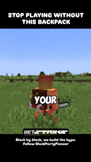 Block Party Pioneer on Instagram: "Your inventory is messy and you know it. 💀 ​This isn’t just extra storage; it’s a portable base. Imagine having a sleeping bag that doesn’t reset your spawn point, holding lava and water in actual tanks, and drinking potions through a hose while you fight. ⚔️🧪 ​The built-in crafting table and furnace upgrades mean you never have to place a block down to craft again. The Cactus backpack even generates water when it rains. 🌵💧 ​Vanilla Minecraft feels illegal 