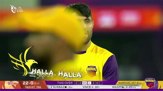 Vince and Gurbaz smash Wasim Akram for 21 runs 😱 (Credit: ILT20Official) | cricbuzz