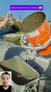 Diy dram cement mixer #reelsviralシ #reelsfbシ #viralvideoシ | Jeson Cabudsan