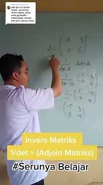 easy way to find inverse matrix #trisnomathnian