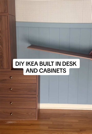 IKEA Built-In Desk and Cabinets Hack for a High-End Look