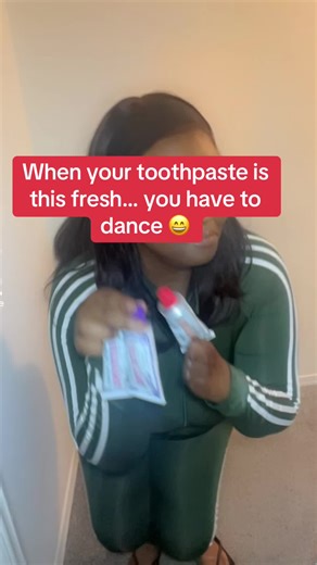Dancing into fresh breath with my favorite pink toothpaste 😄 Trying out Euthymol toothpaste and the freshness is real. Who else loves a good oral care routine? #euthymol #fyp #euthymoltoothpaste #pinktoothpaste #freshbreath