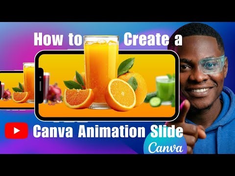 Canva Animation Slide, smooth using match and move transition