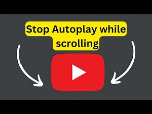 How to stop YouTube autoplay while scrolling