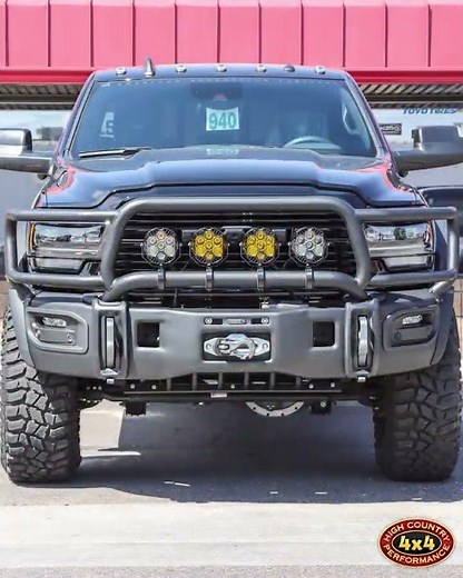 AEV Ram Brush Guard and Baja Designs Light install by High Country Performance 4x4 in Englewood, CO