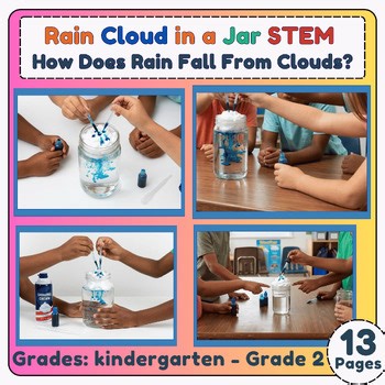 Rain Cloud in a Jar STEM | How Does Rain Fall from Cloud | Weather Units For K-2