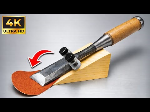 The World's Sharpest Chisel! Easy Way To Sharpen Your Chisel To Razor-Sharp In Just 3 Minutes