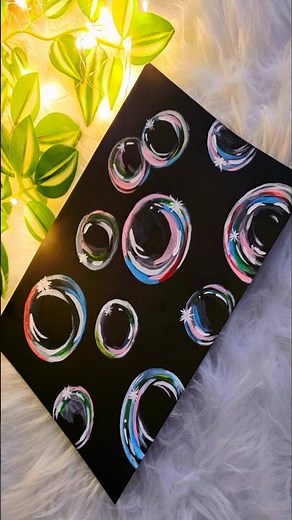 Bubble Painting Tutorial.How to Paint Bubbles | Easy Acrylic Painting #bubbles