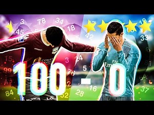 100 - 0 avec la PIRE ÉQUIPE de FIFA 18 CONTRE le REAL MADRID !