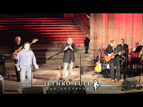 Ian Anderson from Jethro Tull with Bruce Dickinson form Iron Maiden in Canterbury Cathedral