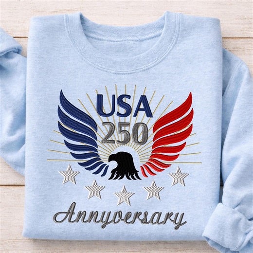 USA 250 Eagle Embroidery Design: Patriotic 4th of July (dst, Pes, Jef & More) - Etsy