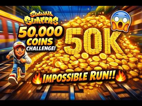 Subway Surfers 50K Coins Challenge 😱 | Impossible Run Gameplay #subway surfers #subwaysurfers
