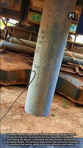 Static pile construction process