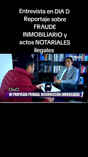 Entrevista en DIA D | Fraude Inmobiliario y Estafa Notarial | Abogado Penalista Harold Castillo