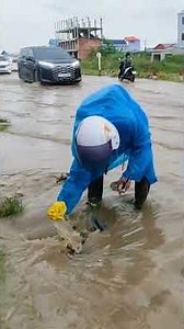 Massive Rain Flood Solved by Unclogging the Drain!