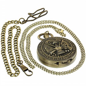 Watch United States Department of The Army Quartz Pocket Watches on Amazon Live