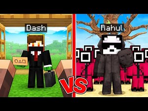 DASH and RAHUL: SQUID GAME Job Survive Battle in Minecraft