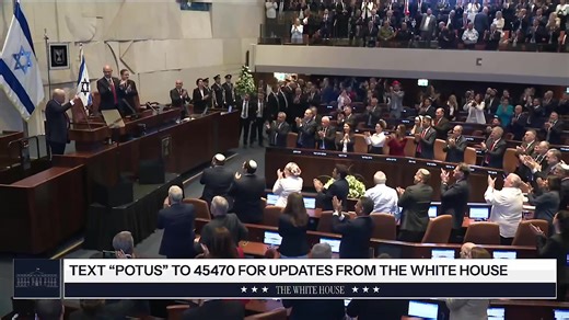 1K views · 62 reactions |  BREAKING: President Trump energetically CONCLUDES his historic speech to the Israeli Knesset The room breaks out into a standing ovation and chants of "TRUMP! TRUMP!" "God bless you, God bless the United States of America, and God bless the Middle East! Good luck!"  The war is over and a new era is here. He's done it. | Kate Collins | Facebook