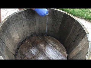 DIY BARREL FISH POND