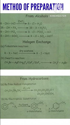 complete chapter of haloalkanes and haloarenes with all important reactions#chemistry #reactions