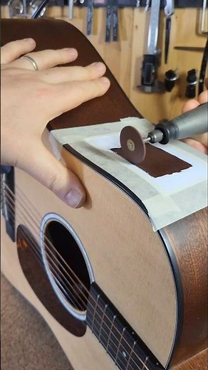 How to fit a Fishman Classic 4 pickup to an acoustic guitar. #luthier #guitarrepair #luthiery