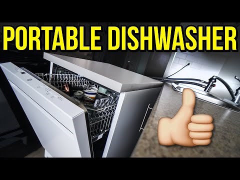 GE 58dB Portable Dishwasher Review - WORTH RISKING EVICTION