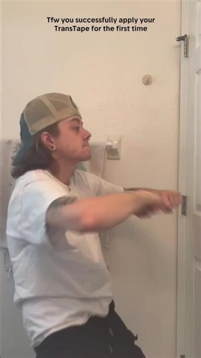 When you FINALLY apply TransTape perfectly for the first time 😆