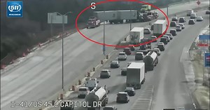 Wrong-way driver crashes into semi; NB I-41 at Capitol closed